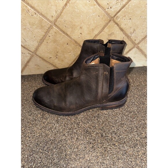 Mark Nason Boots Mens Size 12 Brown Leather Chelsea Boots Memory Foam Inserts - Picture 1 of 6